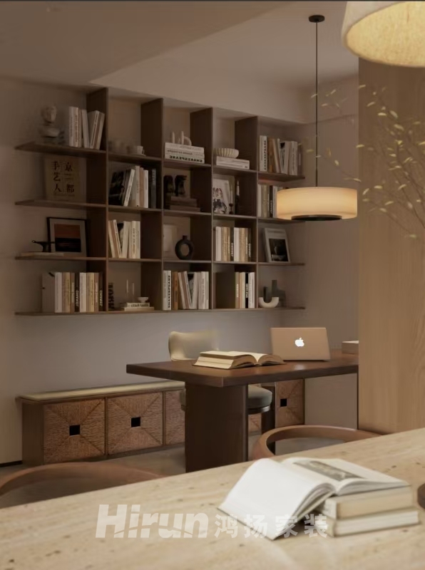 曠遠(yuǎn)洋湖18克拉320㎡江南印象疊墅 裝修案例效果圖-4