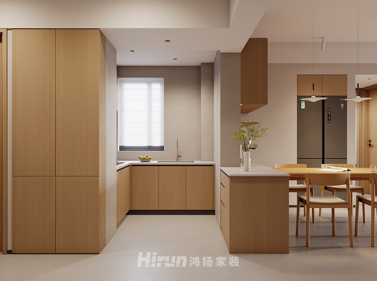 山與墅90㎡北歐之光三居室 裝修案例效果圖-2