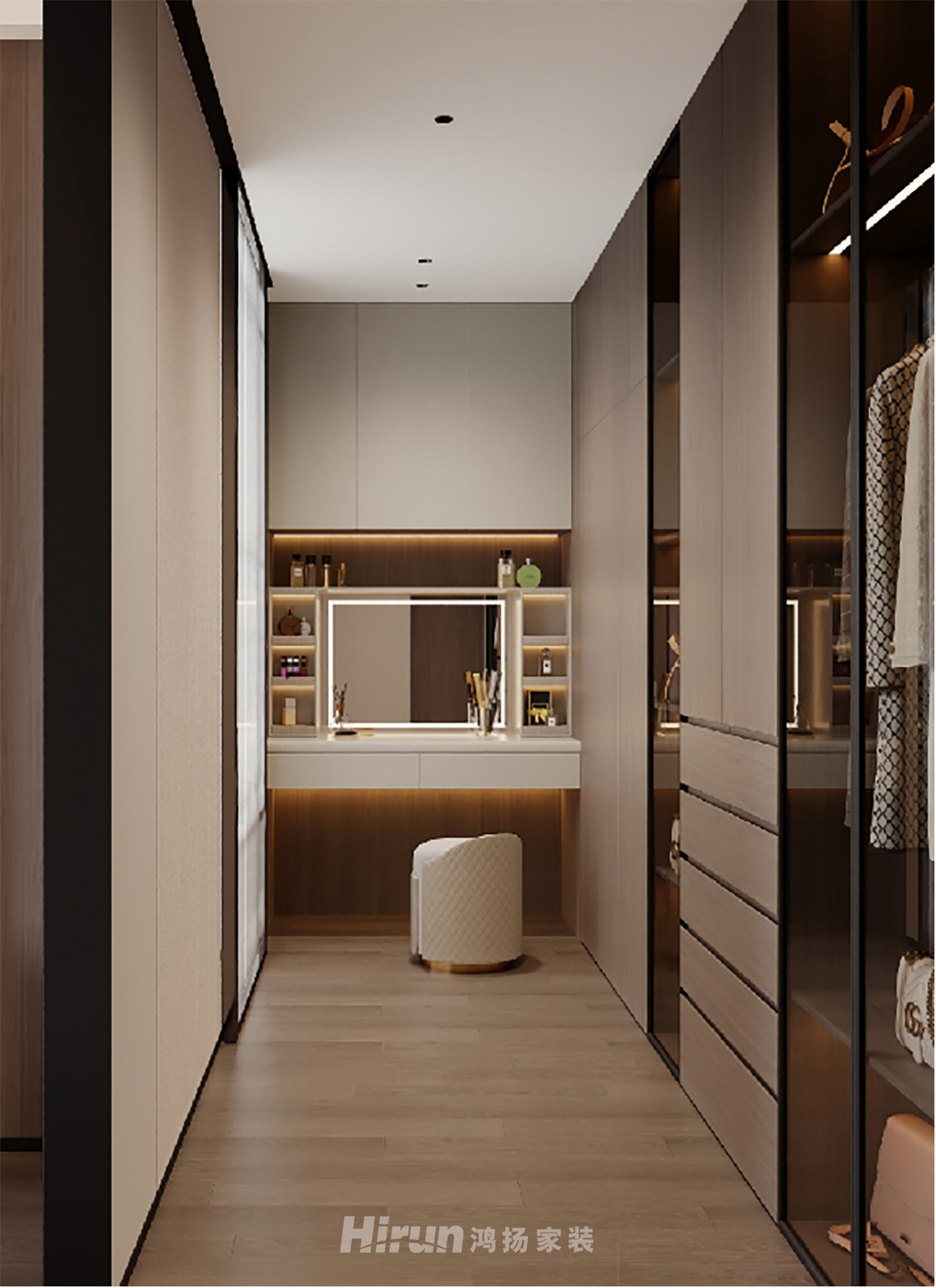 旭輝鉑悅湘江370㎡新裝飾主義大平層 裝修案例效果圖-13