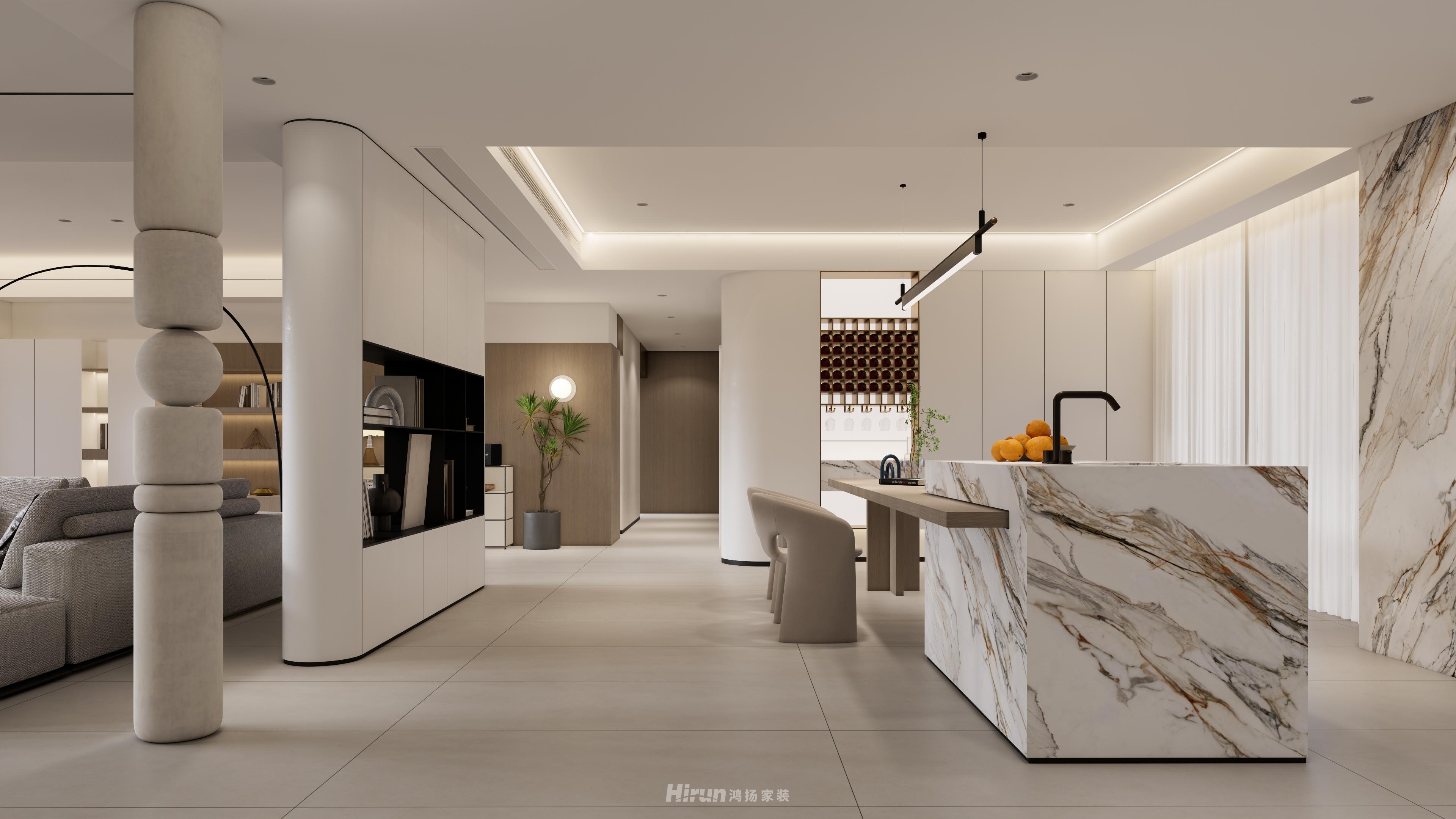 江山壹號280㎡北歐之光大平層 裝修案例效果圖-13