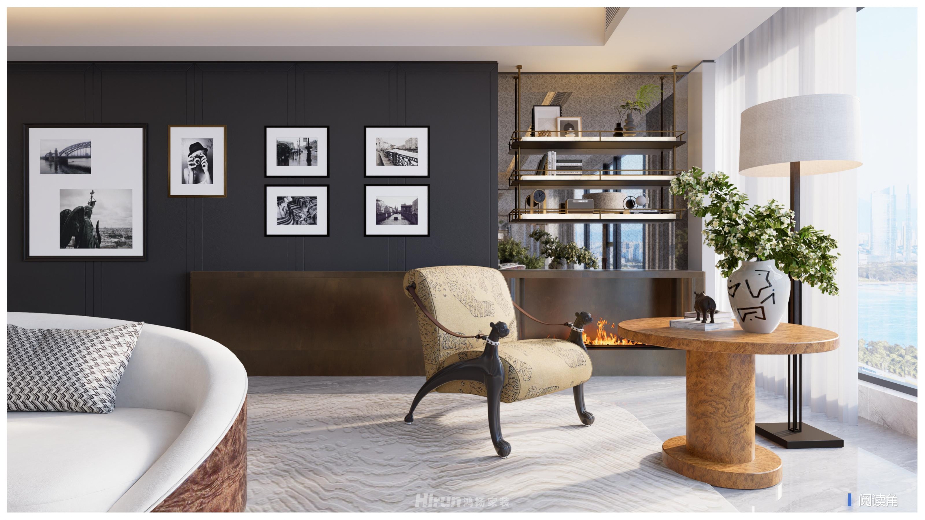 旭輝鉑悅湘江275㎡新裝飾主義大平層 裝修案例效果圖-19