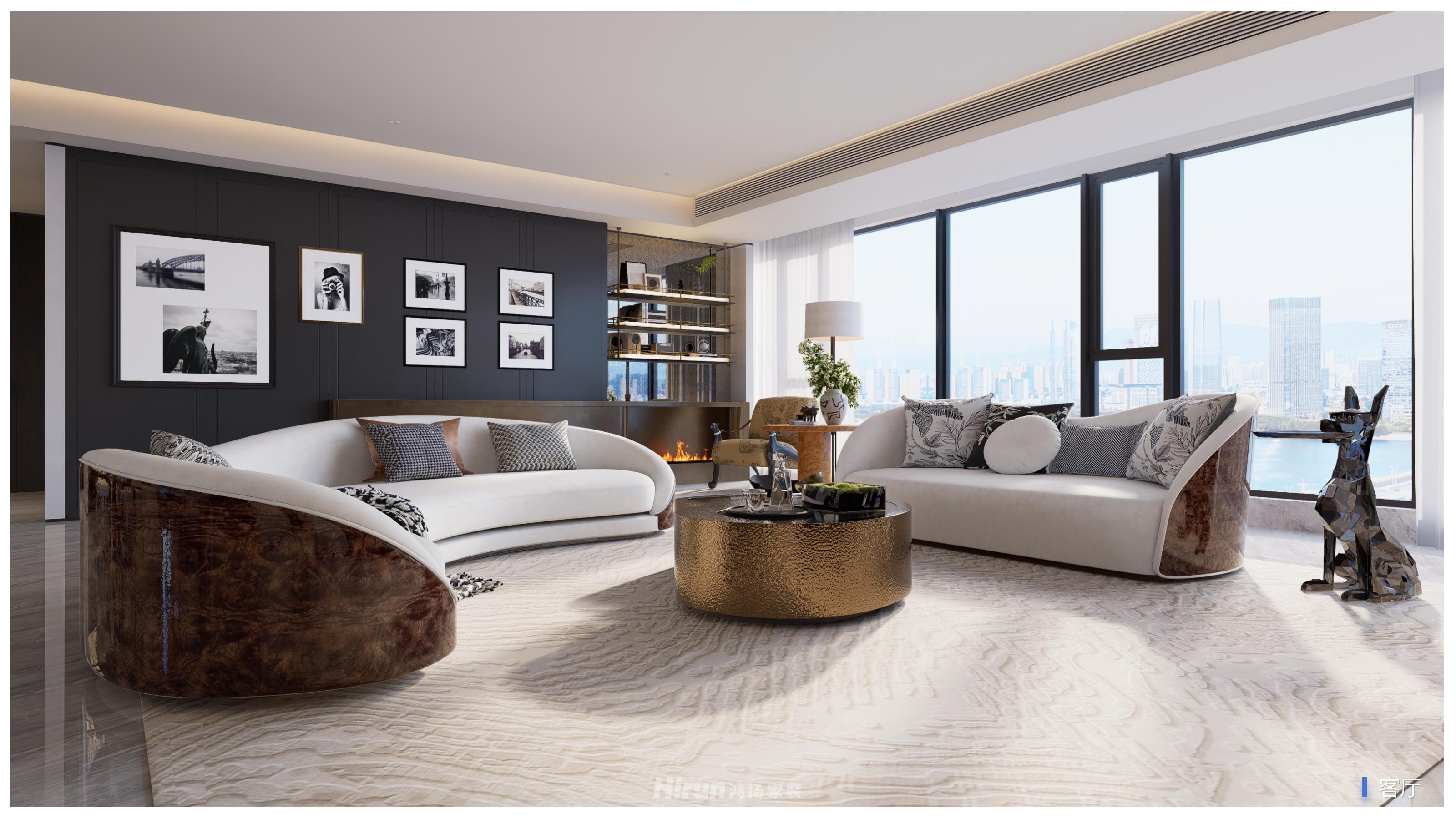 旭輝鉑悅湘江275㎡新裝飾主義大平層 裝修案例效果圖-26