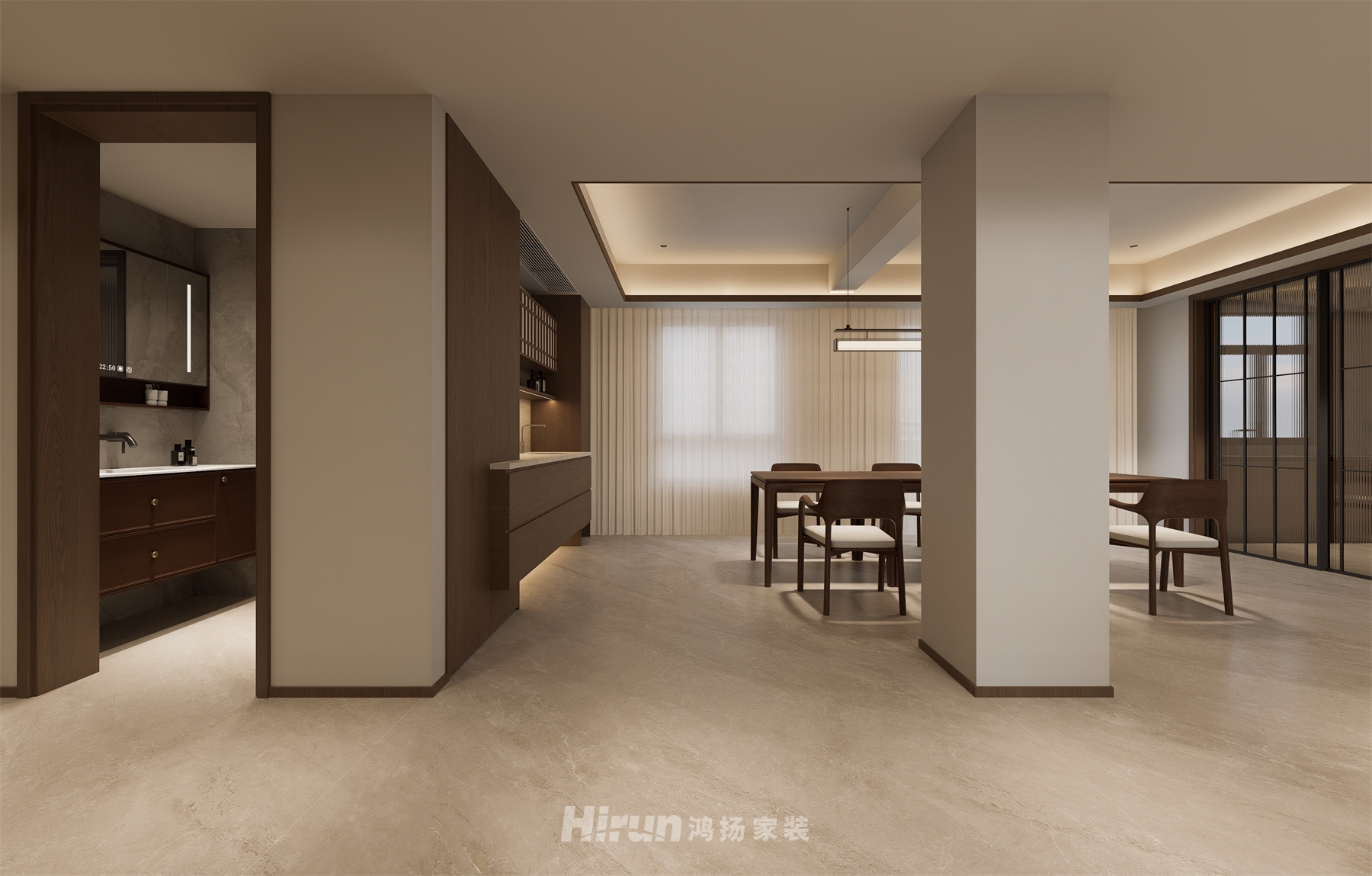 普羅旺斯360㎡意境東方復式 裝修案例效果圖-4