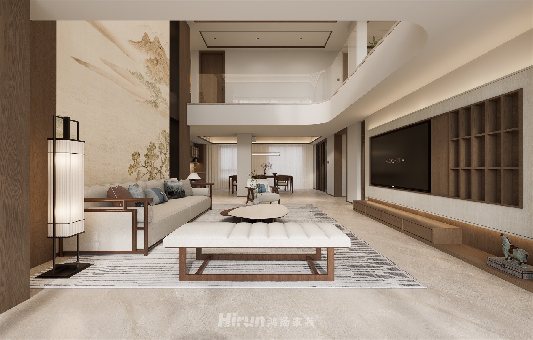 普羅旺斯360㎡意境東方復式 裝修案例效果圖-6