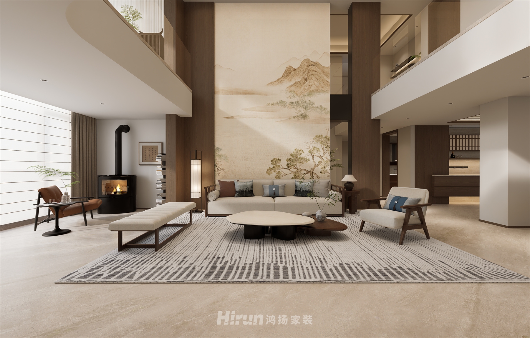 普羅旺斯360㎡意境東方復式 裝修案例效果圖-14