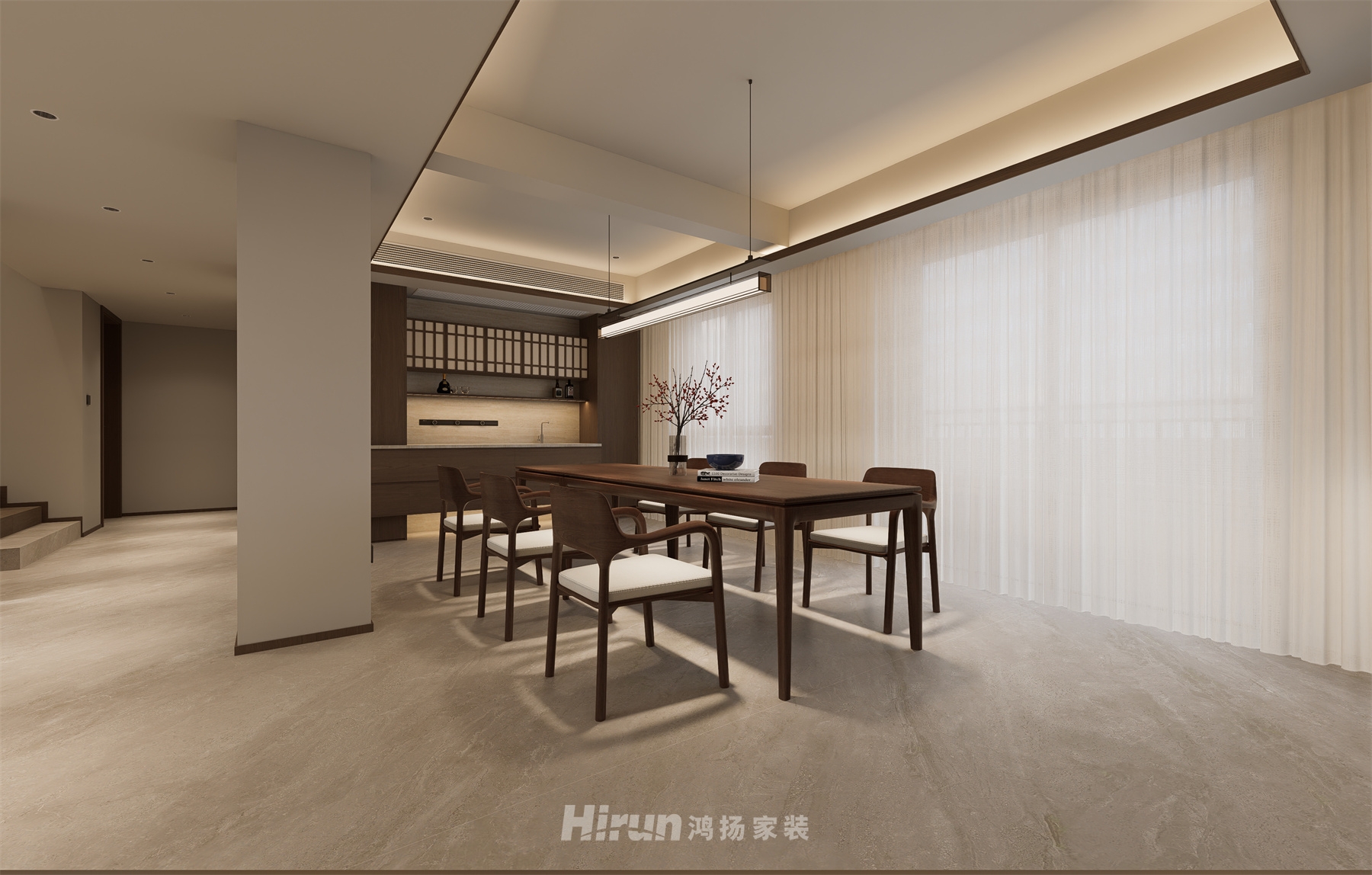 普羅旺斯360㎡意境東方復式 裝修案例效果圖-7