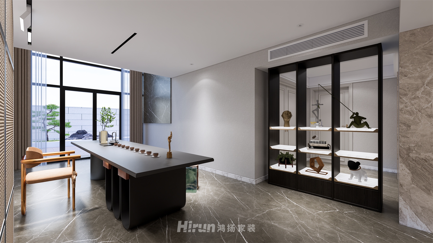 青竹湖畔680㎡輕歐簡美別墅 裝修案例效果圖-7