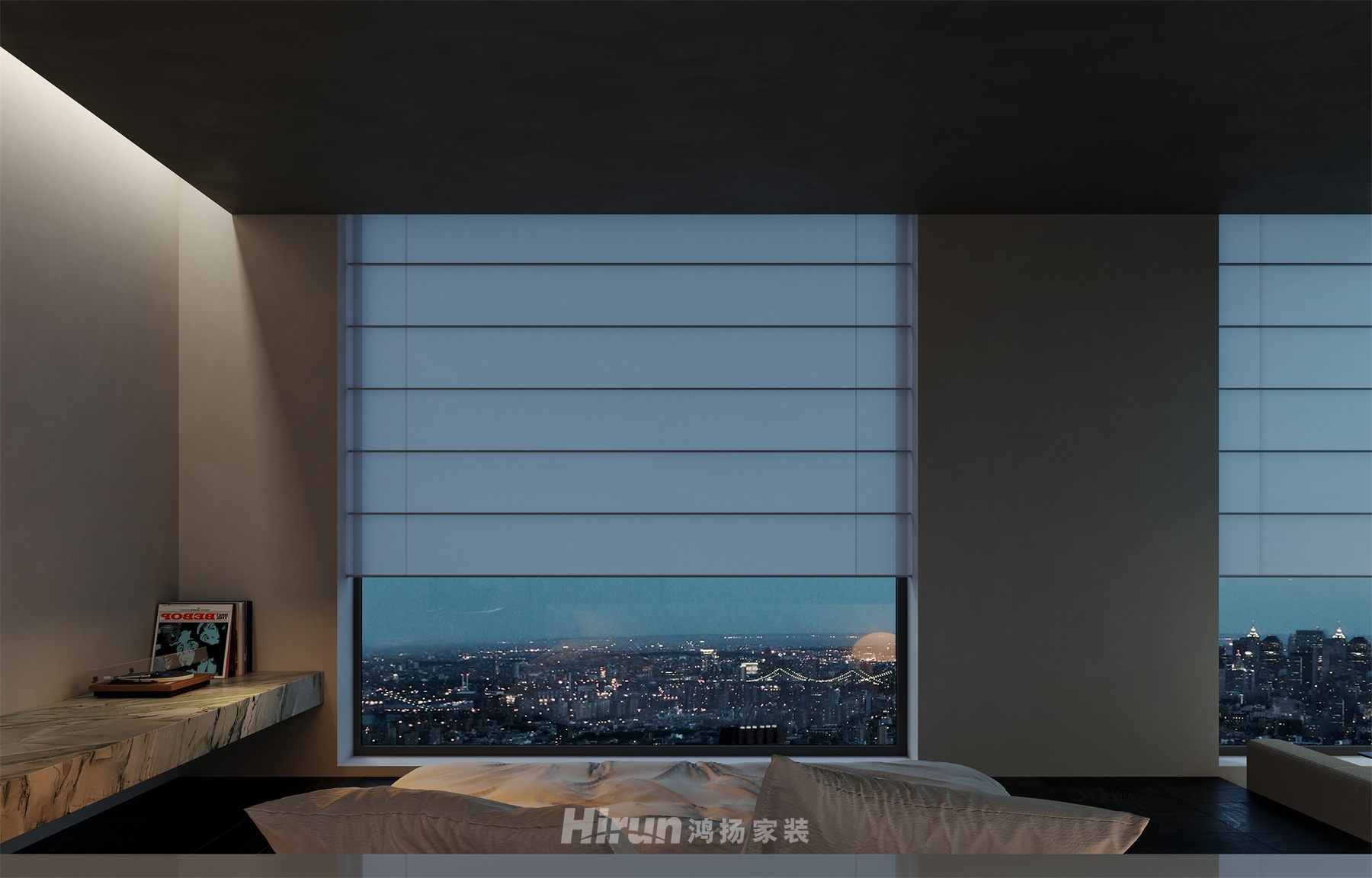 《大玩家》160㎡仿生未來三居室 裝修案例效果圖-1