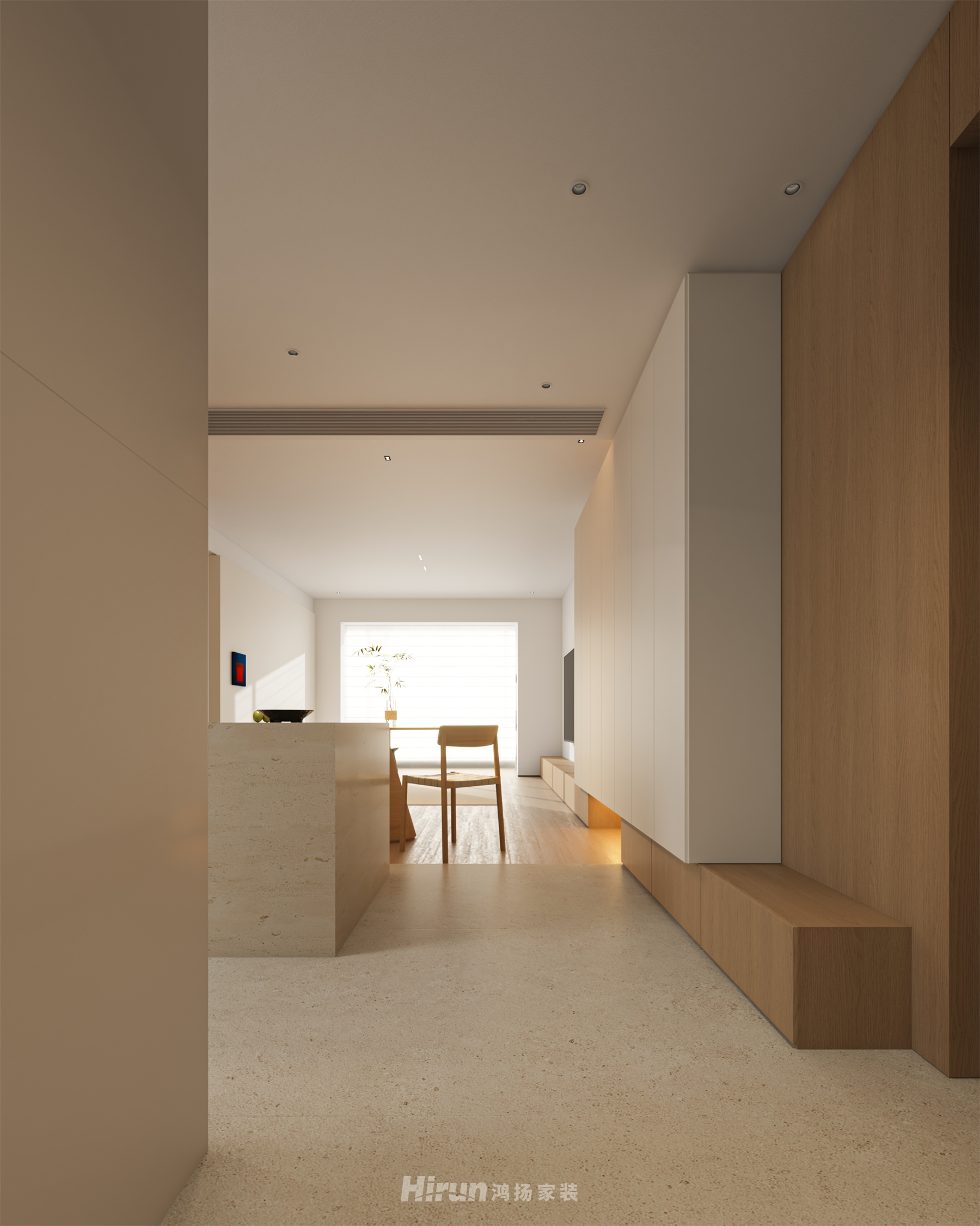 《貳柒0壹》104㎡北歐之光三居室 裝修案例效果圖-7