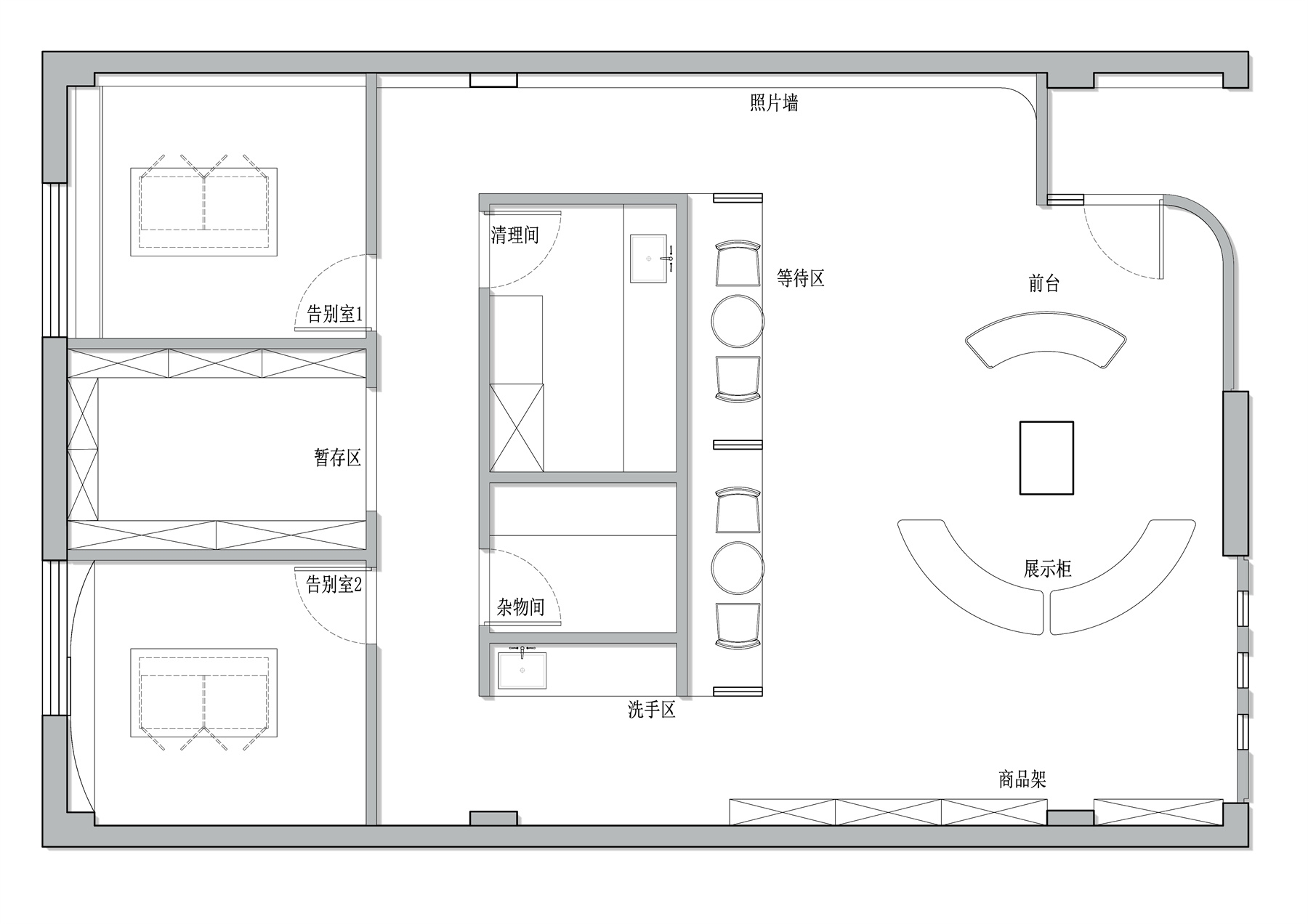 《Takee》120㎡北歐之光商鋪 裝修案例效果圖-1