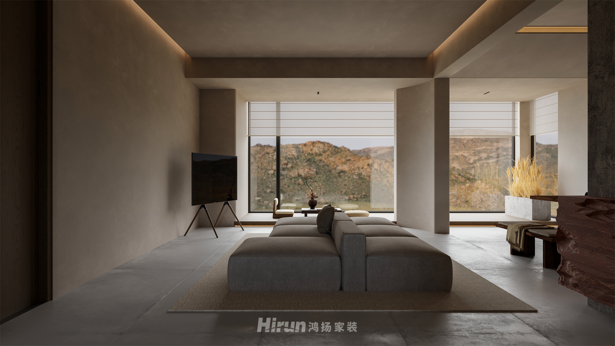 《破界·侘居》290㎡極簡侘寂復式 裝修案例效果圖-6