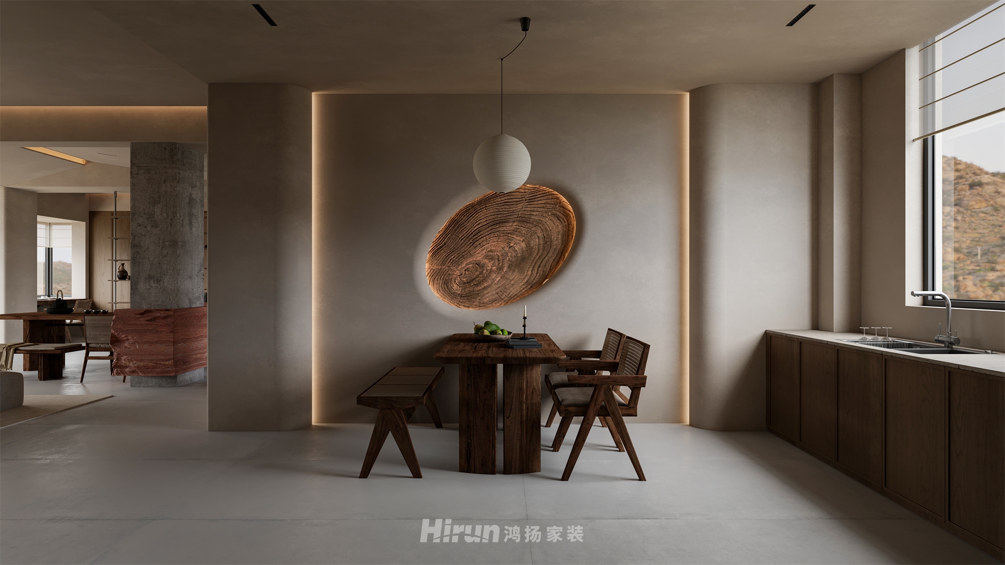 《破界·侘居》290㎡極簡侘寂復式 裝修案例效果圖-12