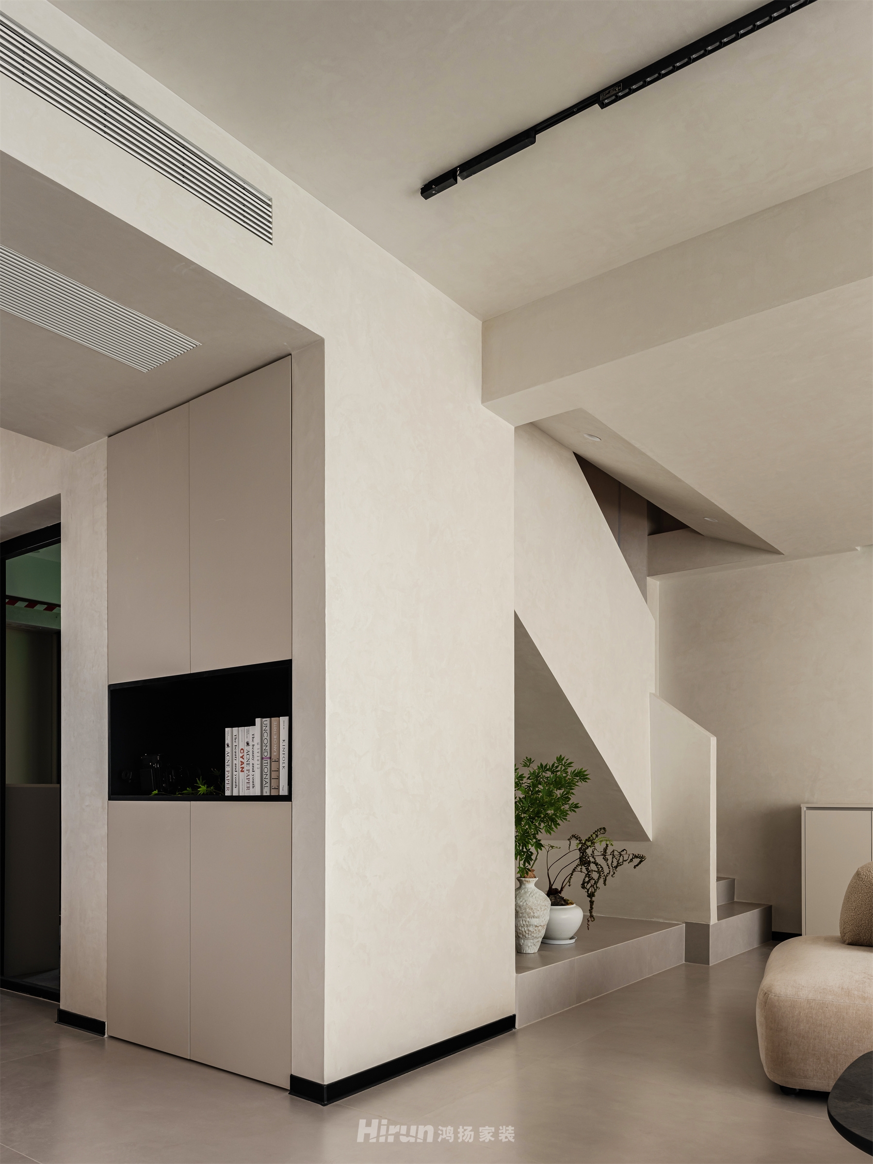 翰林府135㎡極簡侘寂三居室 裝修案例實景圖-8