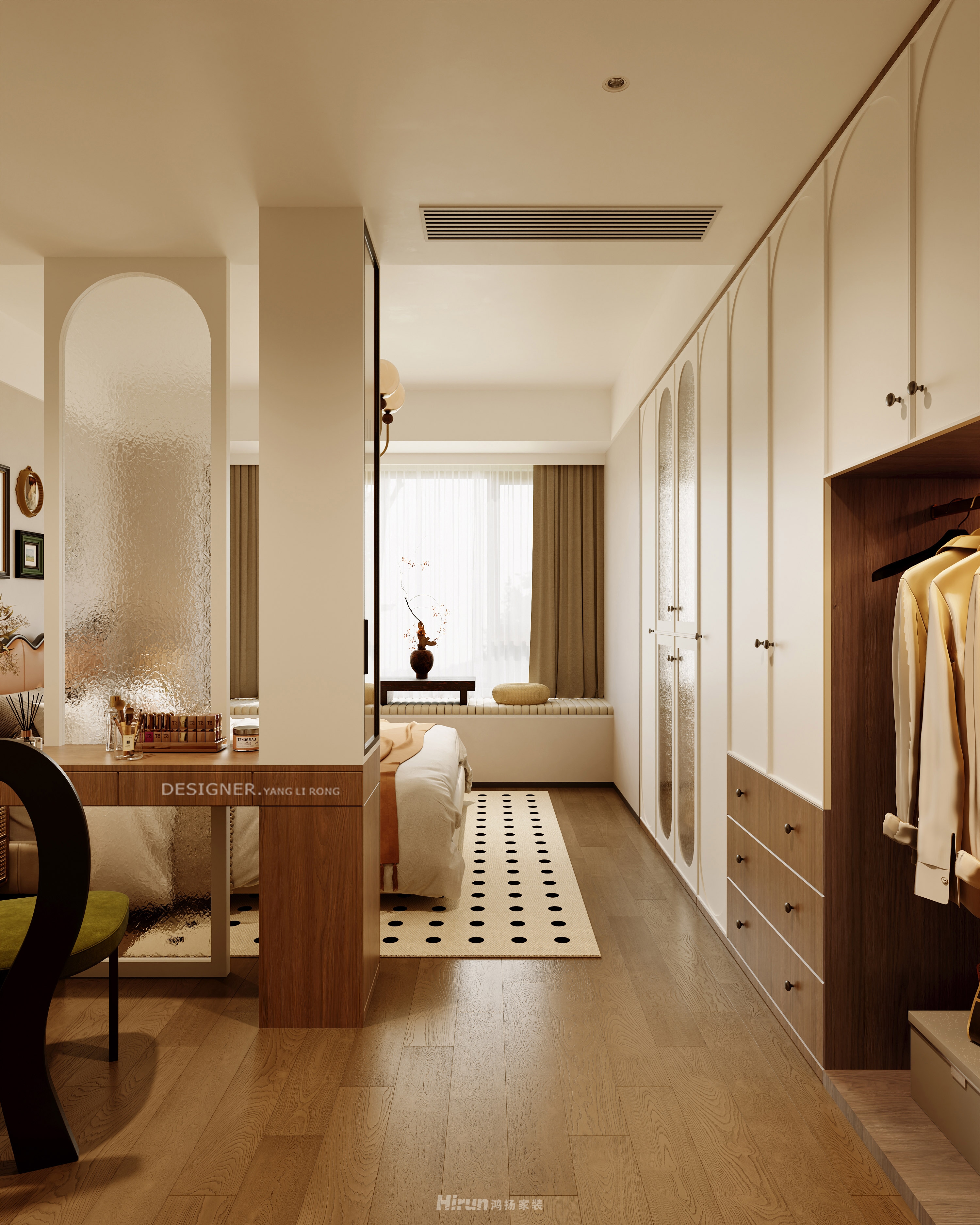 璞悅灣160㎡復古風潮四居室 裝修案例效果圖-14