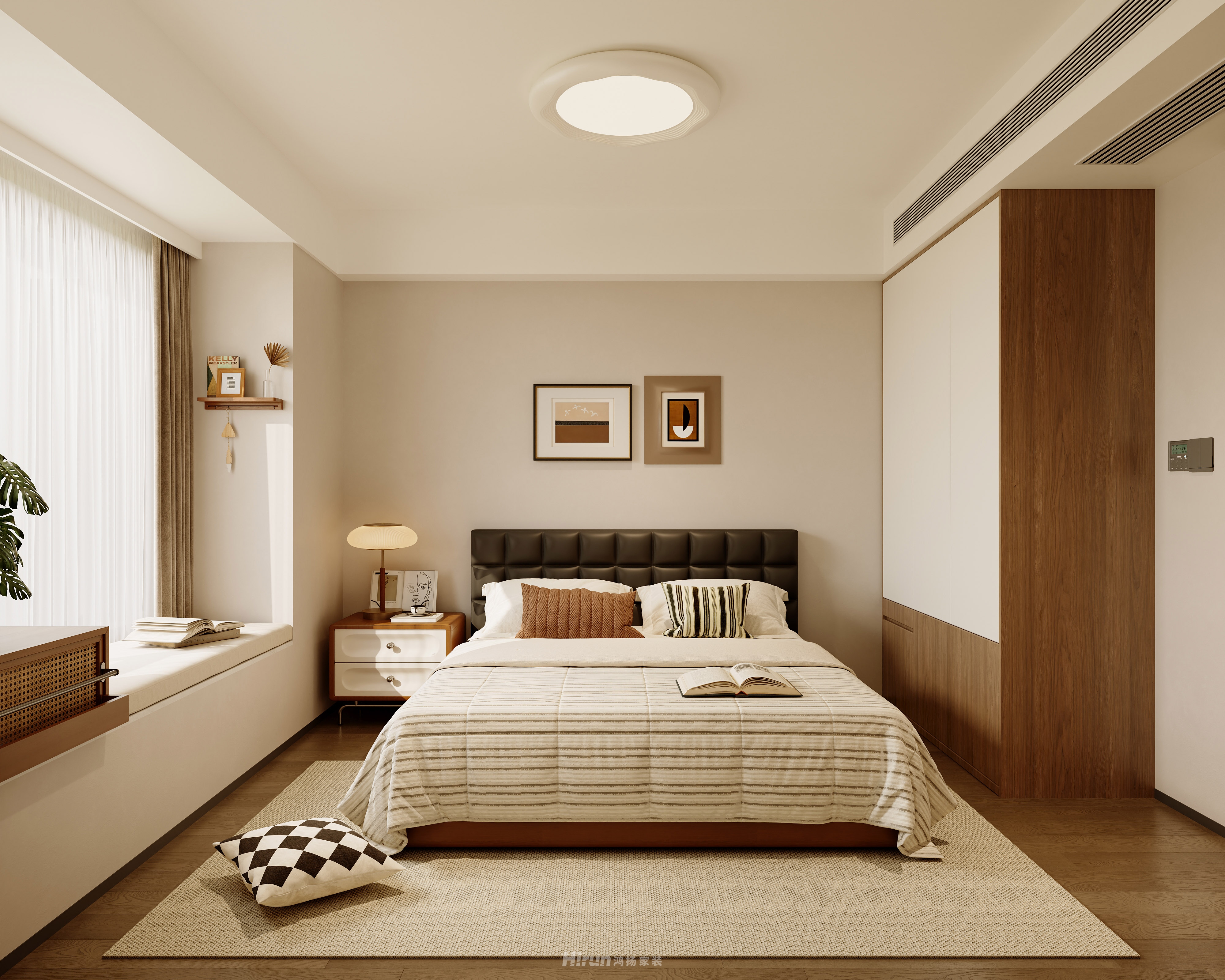 璞悅灣160㎡復古風潮四居室 裝修案例效果圖-17